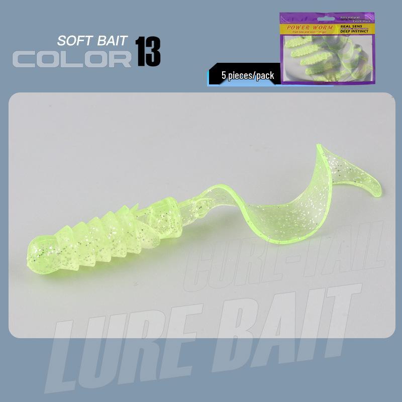 Big Wave Lockenschwanz Weichköder für Barsch und Mandarinfisch