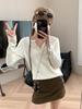 Moqie Stylish Retro Double-Breasted High-Waist Slim A-line Wool Skirt MQ1075
