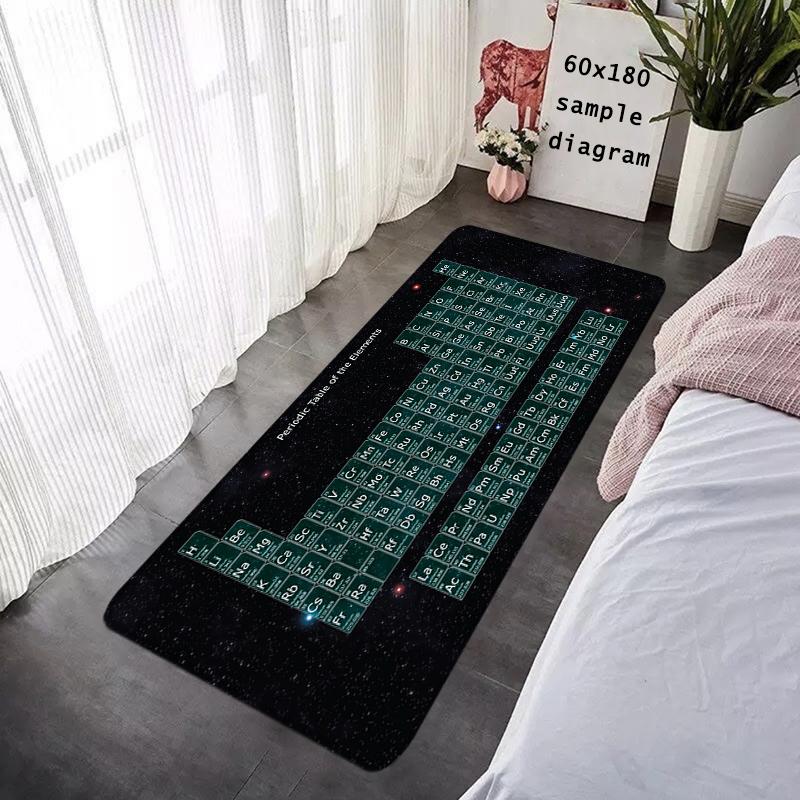 Entrance Doormat Periodic Table of Elements Rug Hallway Carpet Living Room Rugs Foot Carpets Floor Mats Non-slip Home Decoration