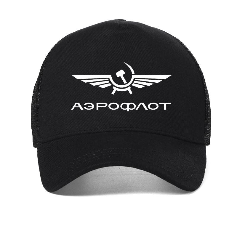 Summer high quality mesh trucker hat Aeroflot CCCP Civil Aviation Ussr Russia Airforce baseball cap Adjustable Hip Hop Hats