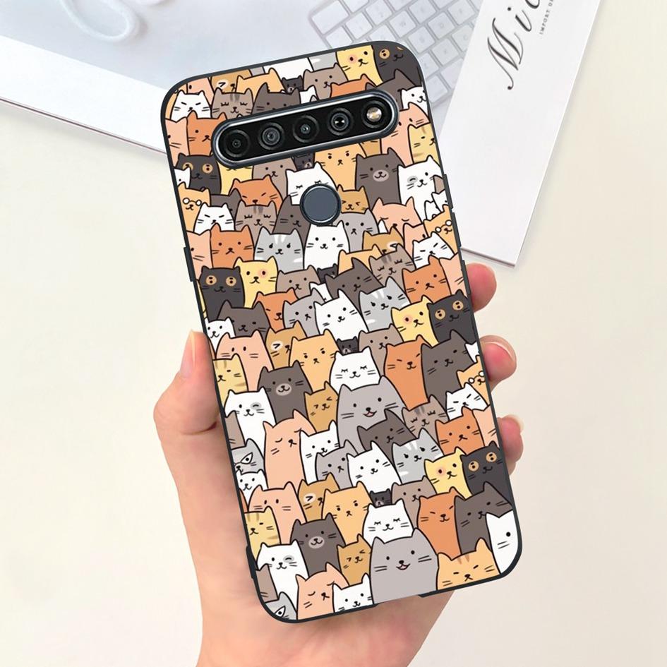 Für LG K51S Hülle LMK510EMW LM-K510 Stoßfeste Abdeckung Niedliche Astronauten Weiche Silikon Handyhüllen Für LG K41S LM-K410 LMK410EMW Coque