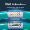 Basende Cat6A Shielded M12 to RJ45 Industrial Drag Chain Ethernet Cable