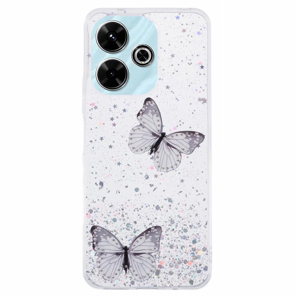 AW Series For Xiaomi Redmi 13 5G/13 4G Case Epoxy PVC Butterfly TPU Aesthetics Phone Cover