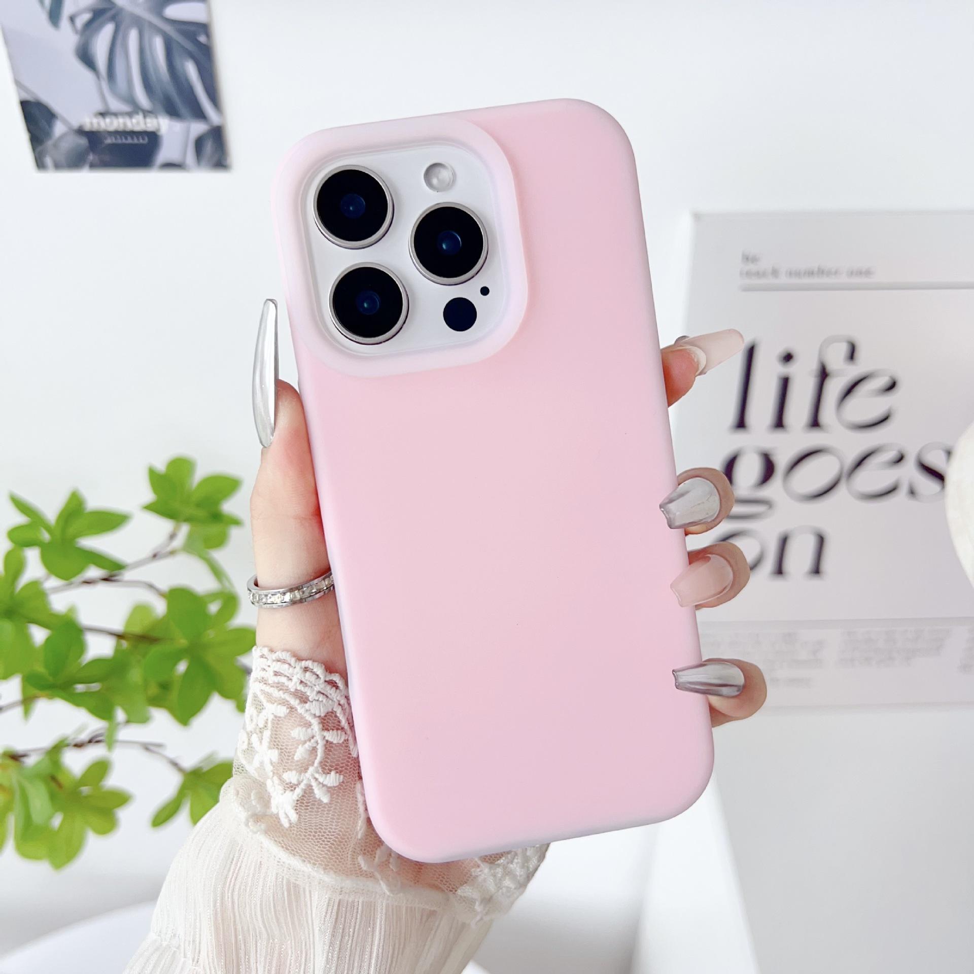 

Подходит для Iphone16 Жидкий силиконовый Желейный Чехол для телефона 14 Противоударный Apple 15promax Мягкий Чехол iPhone16Pro