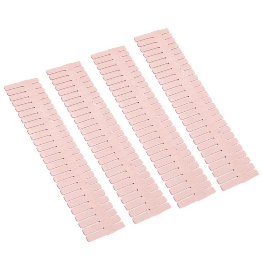 4pcs/set Adjustable Drawer Divider Board DIY Drawer Plastic Grid Storage Organizer Board Space-saving Separator Board