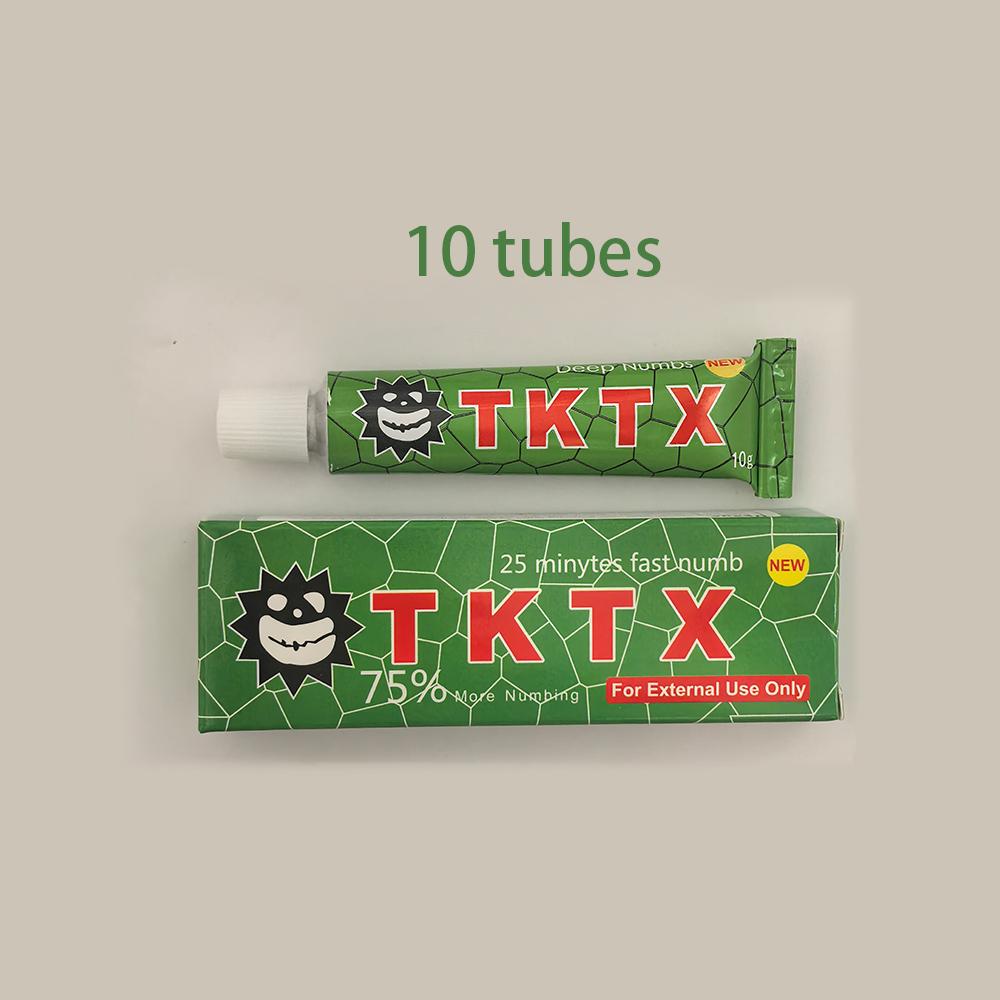 

Обезболивающий крем TKTX для татуировок 10г -75% 10*10G зелёный
