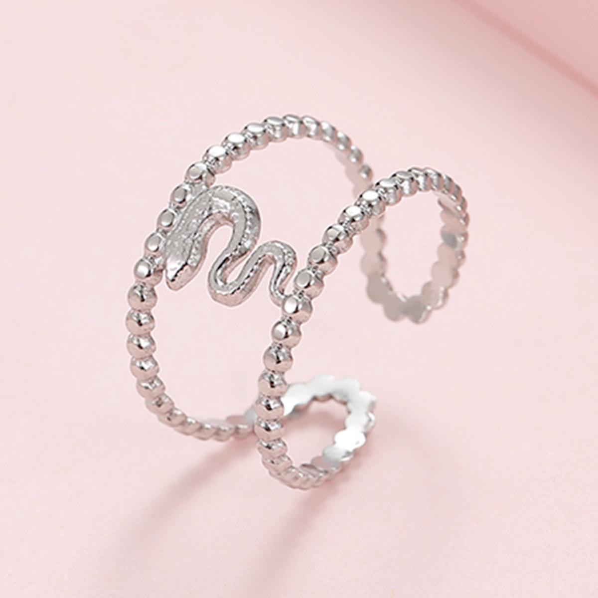 Adjustable Stainless Steel Punk Snake Ring for Women - Hot Selling Live Broadcast Accessory