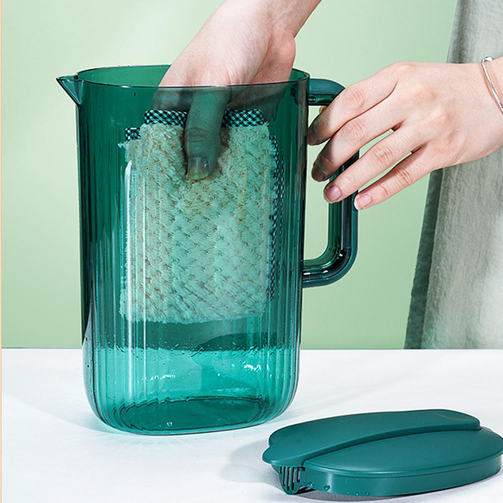 2.2L Large Capacity Cold Kettle Household Light Luxury Fruit Tea Drinking Bottle with 4 Cups Heat Resistant Beverage Bucket