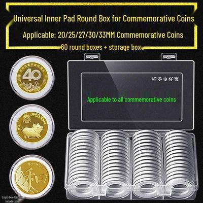 33mm Universal Coin Storage Box for Commemorative and Ancient Coins