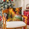 Leonid Afremov Oil Painting Pillow Case Silky Short Plush With Invisible Zipper Dustproof Sofa Cushion Cover For Home Decor