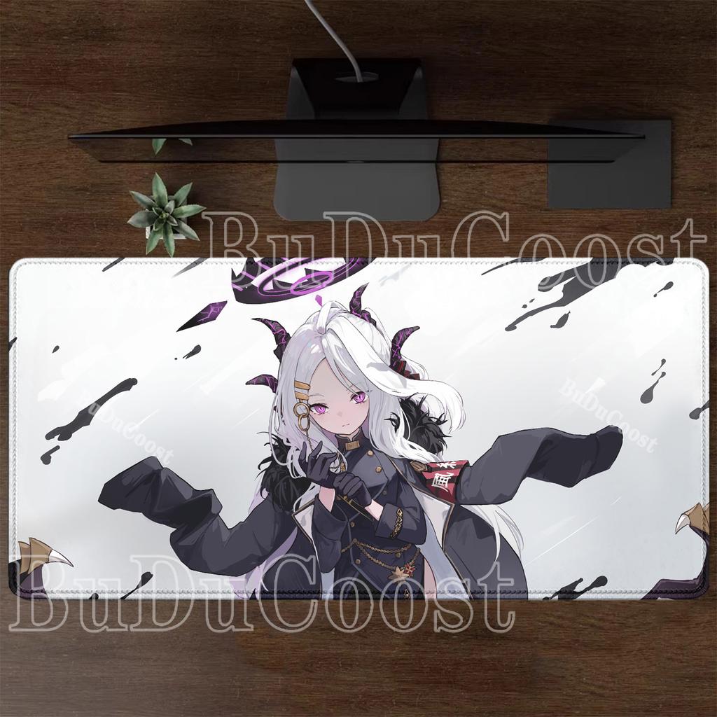 HD Printing Blue Archive Sorasaki Hina Large Mousepad Non-slip XXL Mouse Pad Keyboard Kawaii Anime Girl Overlock Office Desk Mat