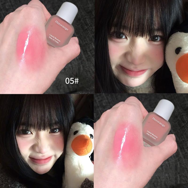 Yu Cai Jing Run Flüssig-Rouge: Feuchtigkeitsspendendes mattes koreanisches Make-up für natürliche Aufhellung und konturierten Teint.