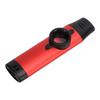 Metall Kazoo Mundstück aus Harz Einstellbare Dichtigkeit Blasinstrument mit Flötenmembranen Rot