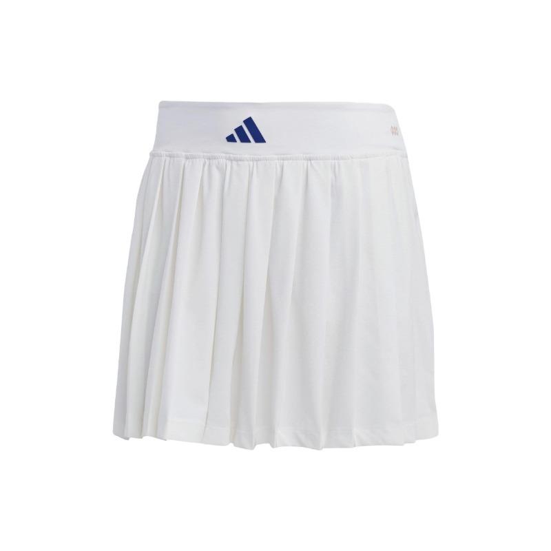 adidas Clubhouse Premium Classic Tennis Pleated Skirt White Women HZ4306