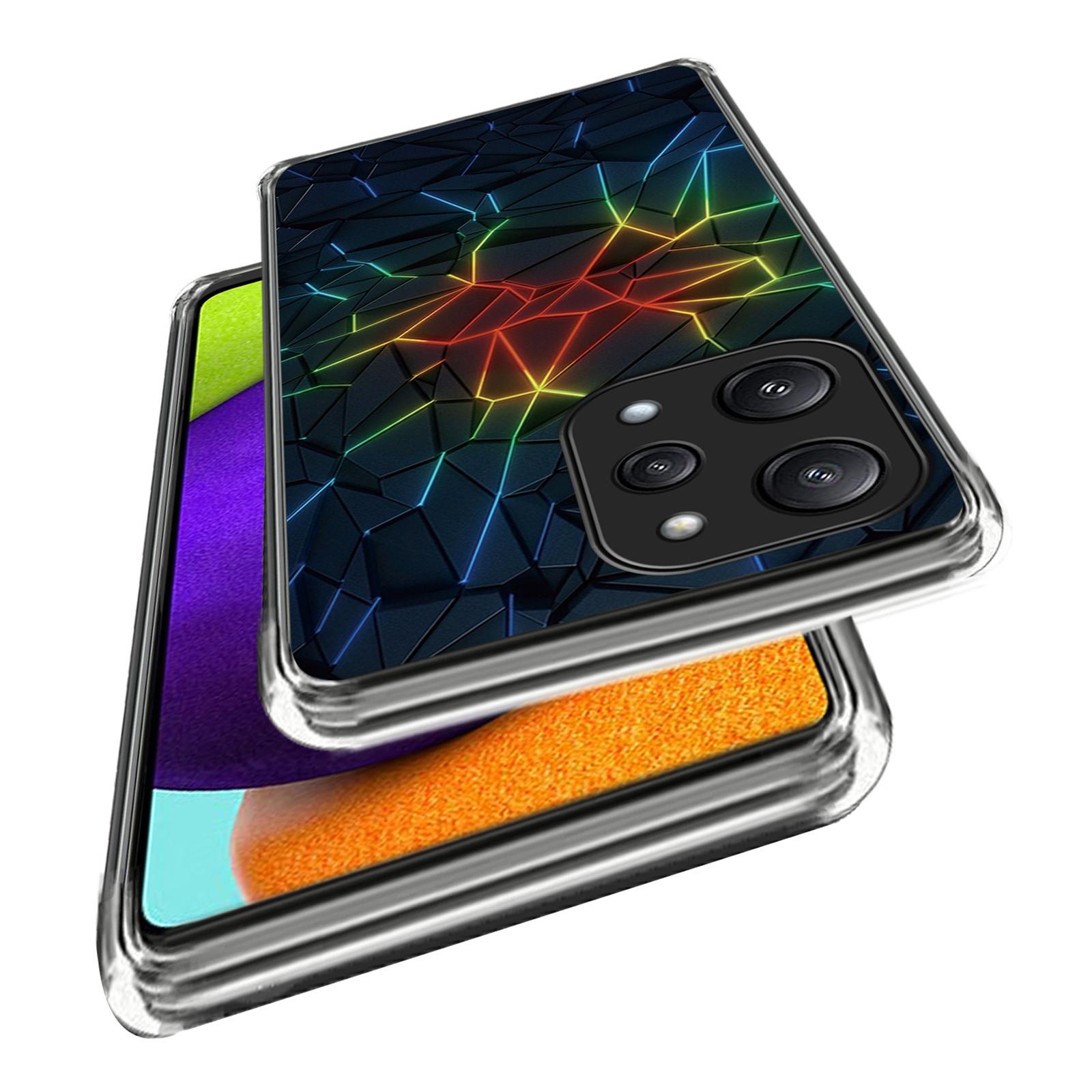 

For Xiaomi Redmi 12 5G (Global) Phone Case Pattern Design Flexible TPU Shockproof Shell Geometry