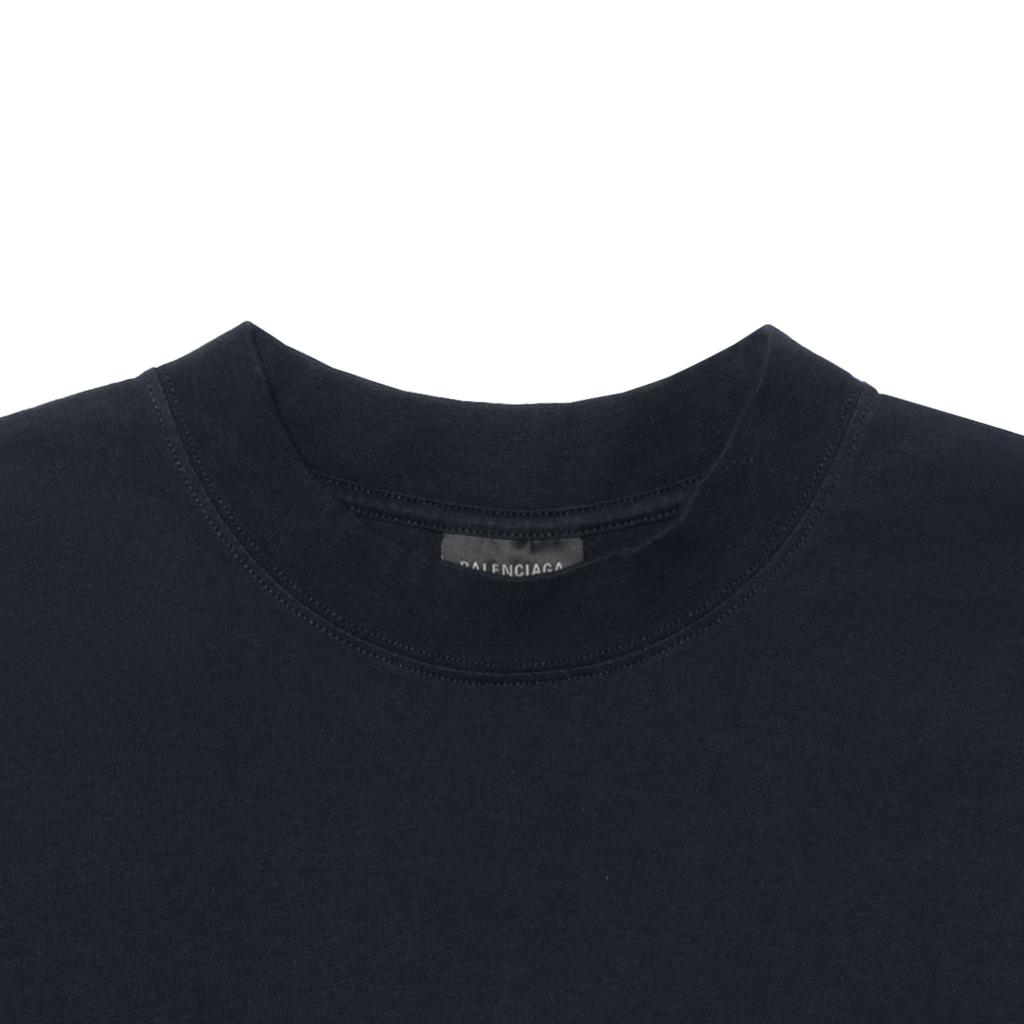 Balenciaga SS25 T Shirt Medium Size Fit Men's Black 764235TSVK31083