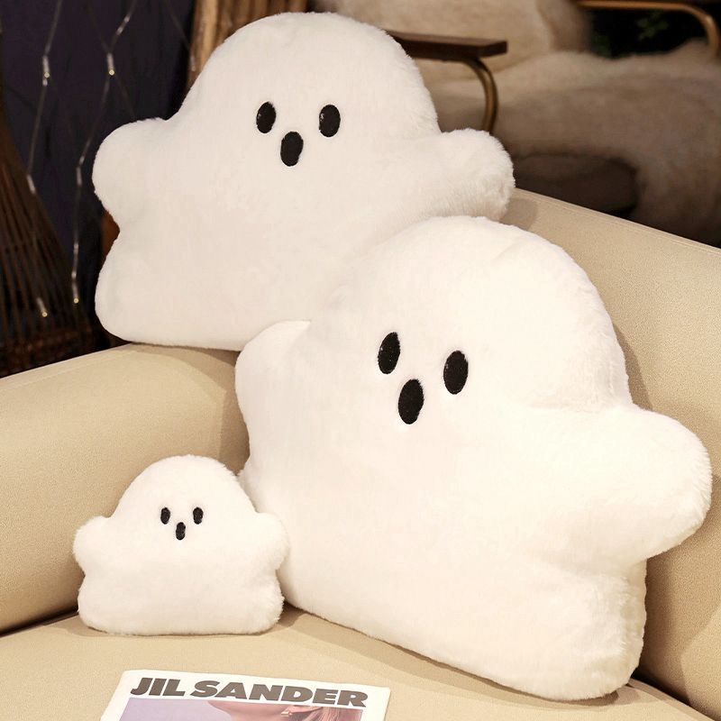 Cute Halloween Pillow,Ghost Cloud Pillow,A Cartoon Ghost Cloud Pillow, for Christmas, New Year,Halloween.Suitable for Home