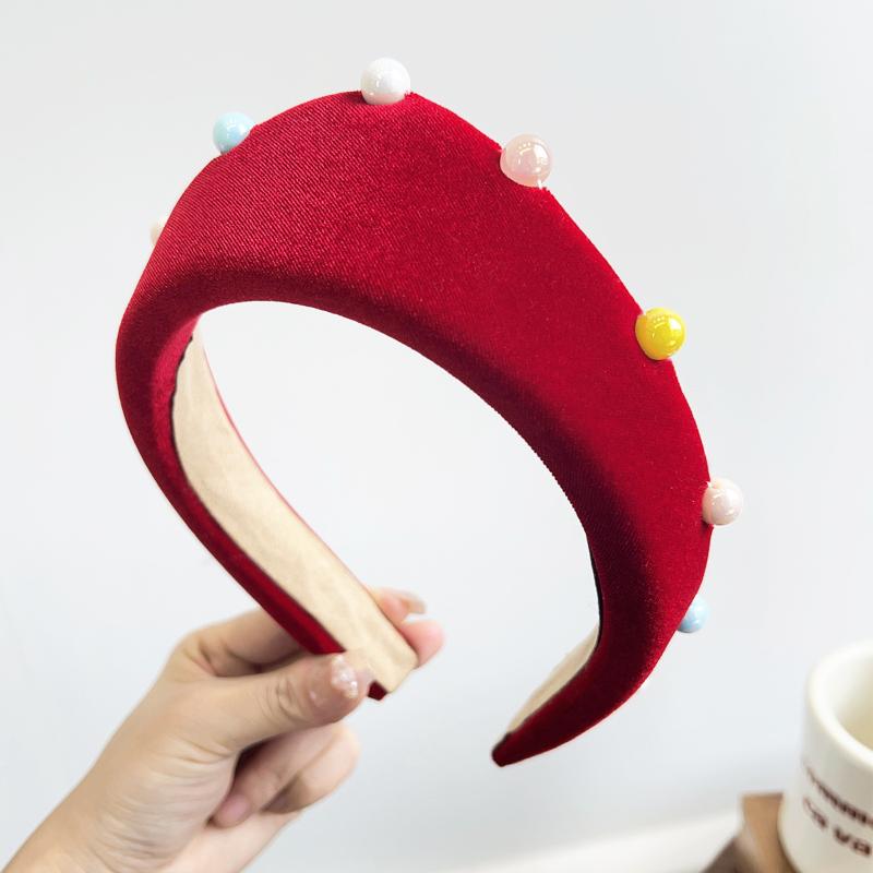Velvet Headband For Women European And American New British Retro Hairpin Headband For Girls Home Leisure Headwear
