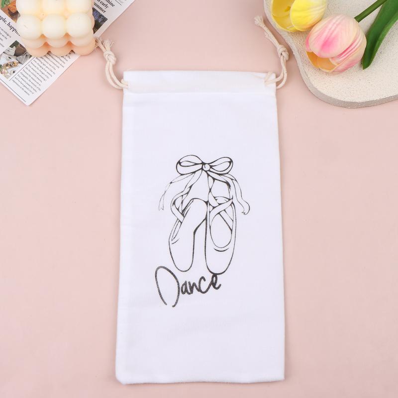 Dance Shoes Storage Bag Portable Dance Shoes Organizer Handbag Pouches Satin Dance Shoes Hanging Multifunctional Storage Bag