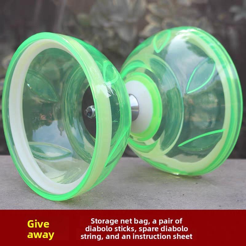 Traditional Plastic Diabolo With Triple Bearing For Kids And Seniors Educational Toy Set