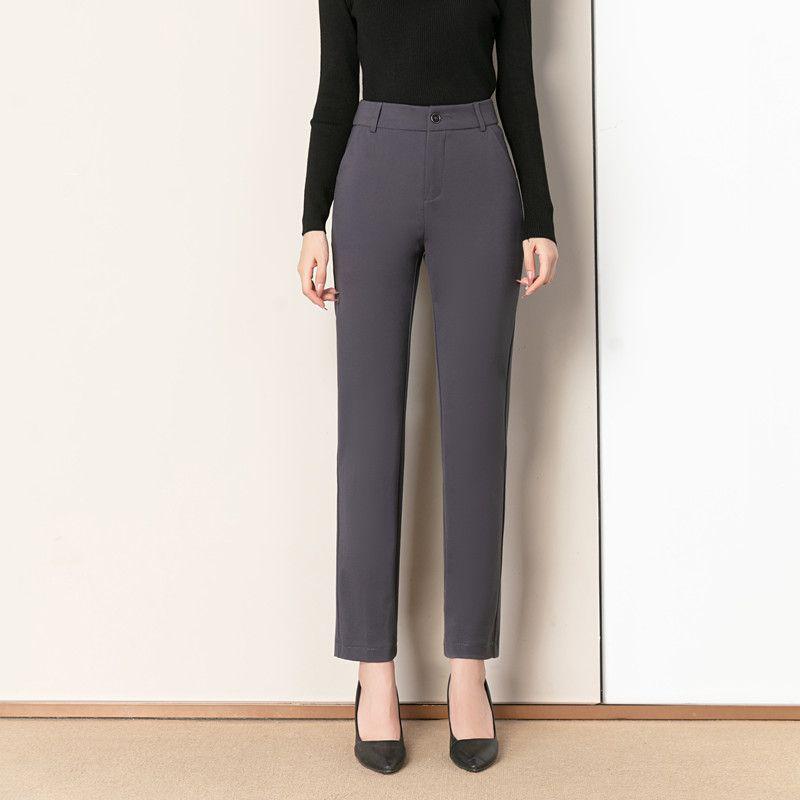 2026 High-Waisted Slimming Straight-Leg Suit Pants for Women: Versatile and Stylish for Spring/Autumn