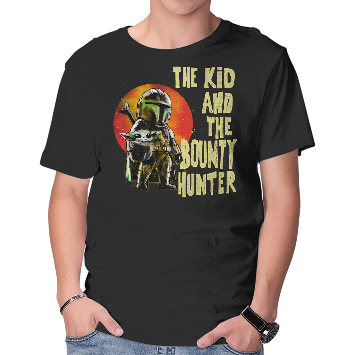 Unisex Crew Neck T-Shirt The Kin And The Bounty Hunter Graphic Short Sleeve Casual Tee XXXL