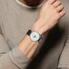 Casio Standard Series 50M Waterproof Electronic Movement Genuine Leather Strap Watch 41Mm Men Watches White MTP-B130L-7AV