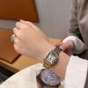 Women's Ultra-Thin Roman Numeral Square Watch with Steel Band and Waterproof Design