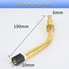 Binzel Style 36KD Argon Arc Welding Gun: All-Copper Bent Nozzle, Contact Tip, Protective Rod, Splitter.