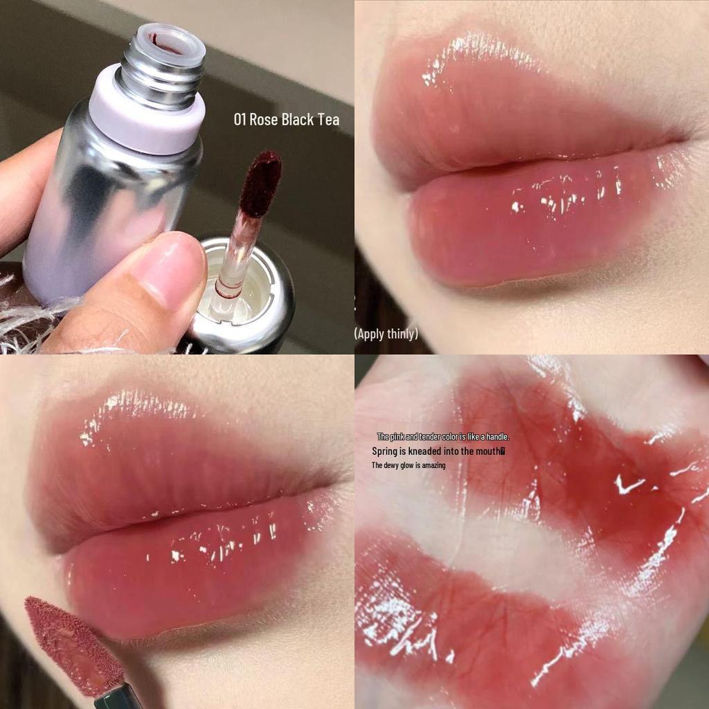 PinkyFocus Radiant Hydrating Lip Gloss - Nude Whitening Shine