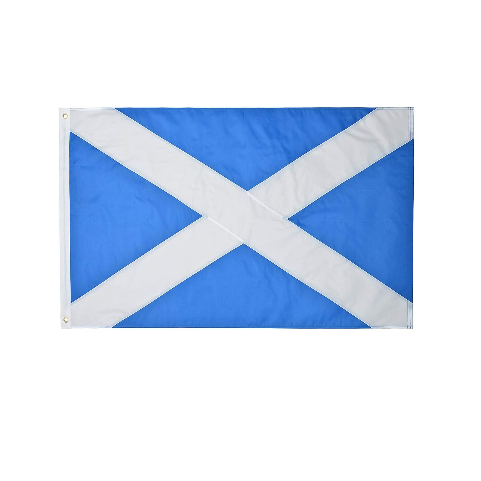 

Sagit Scotland, 3x5, футов, 210D, нейлон, премиум, на открытом воздухе, с вышивкой, шотландский, флаг One Size