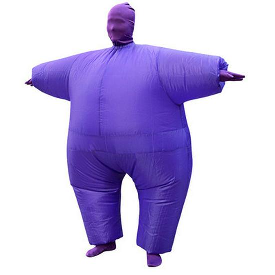 Disfraz Inflable de Salmón Azul Ninja para Fiesta de Halloween