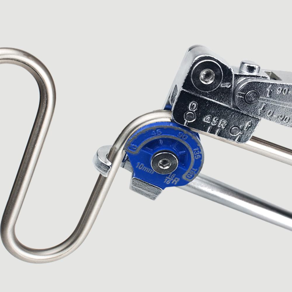 180 Degree 10mm Heavy Duty Tube Bender Non-slip Handle Optional Bending Angle Hose 0-180 Degree Bend and Tube 0-90 Degree Elbow