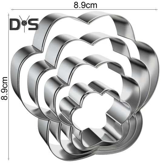 Non Stick 4Pcs/Set Biscuit Mold Heat Resistant DIY Dog Bones/Claws Cookie Mold Kitchen Utensils