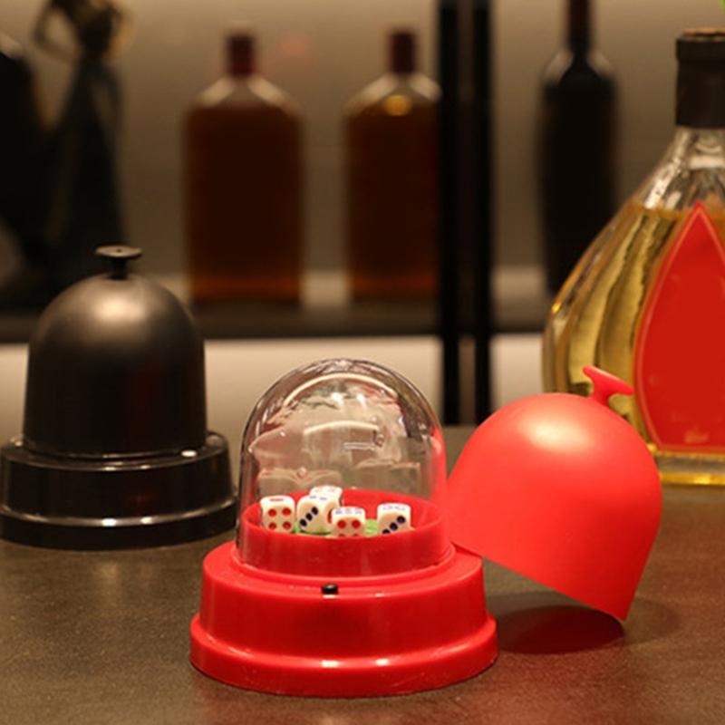 Electric Dices Roller Dices Automatic Roller Cup for KTV Pub Bar Dices Box Dices Games Automatic Dices Cup with 5 Dices