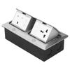 Boden Pop Up Outlet Socket Verborgen Multifunktions Silber Aluminium Legierung UK Standard
