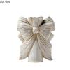 Bow Ceramic Vase Hydroponic Vase Dried Flower Flower Arrangement Vase Desktop Decorative Flower Ware Home Decoration Crafts