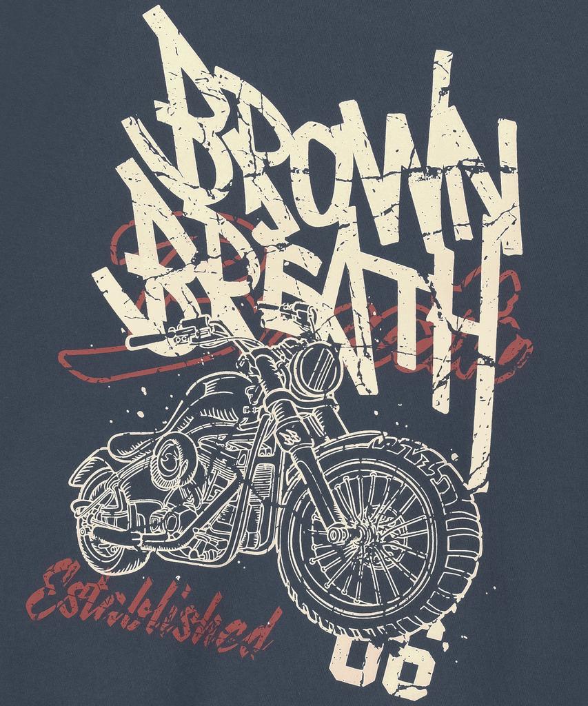 BROWNBREATH Cracked Tag Crewneck - Blue