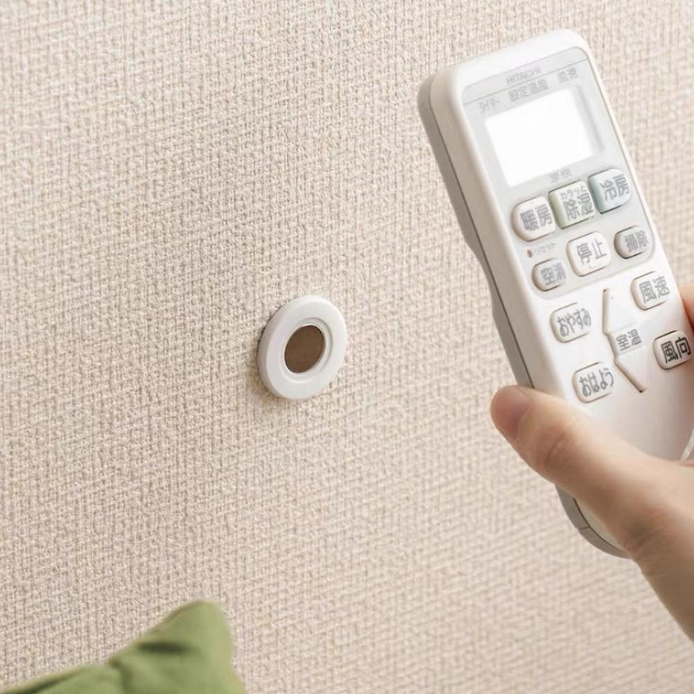 3/12pcs Magnetic Traceless Hooks Remote Control Organizer Storage Holder, Wall Mounting No Hole, Suitable for Back of TV