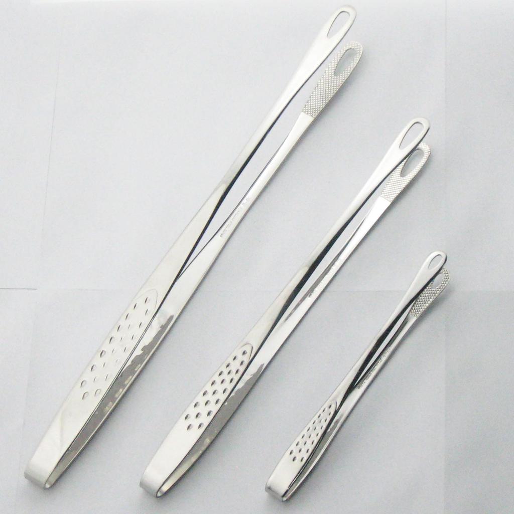 Nagao Senbudo Yakiniku Mirror 30cm Stainless Perfect for and Made in Japan Tsubame-Sanjo Tongs, Finish, Long, Steel, Yakiniku, Pasta, Camping, BBQs,