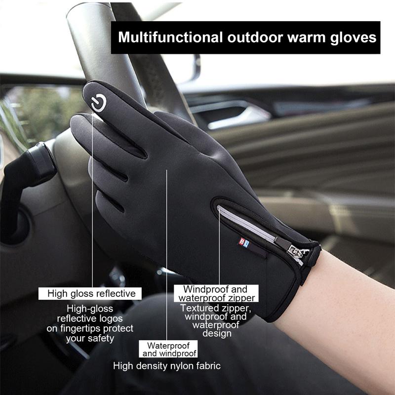 Winter Heated Cycling Gloves Thermal Waterproof Outdoor Sport Running Bicycle Ski Gloves For Camping Hiking Motorcycle Gloves