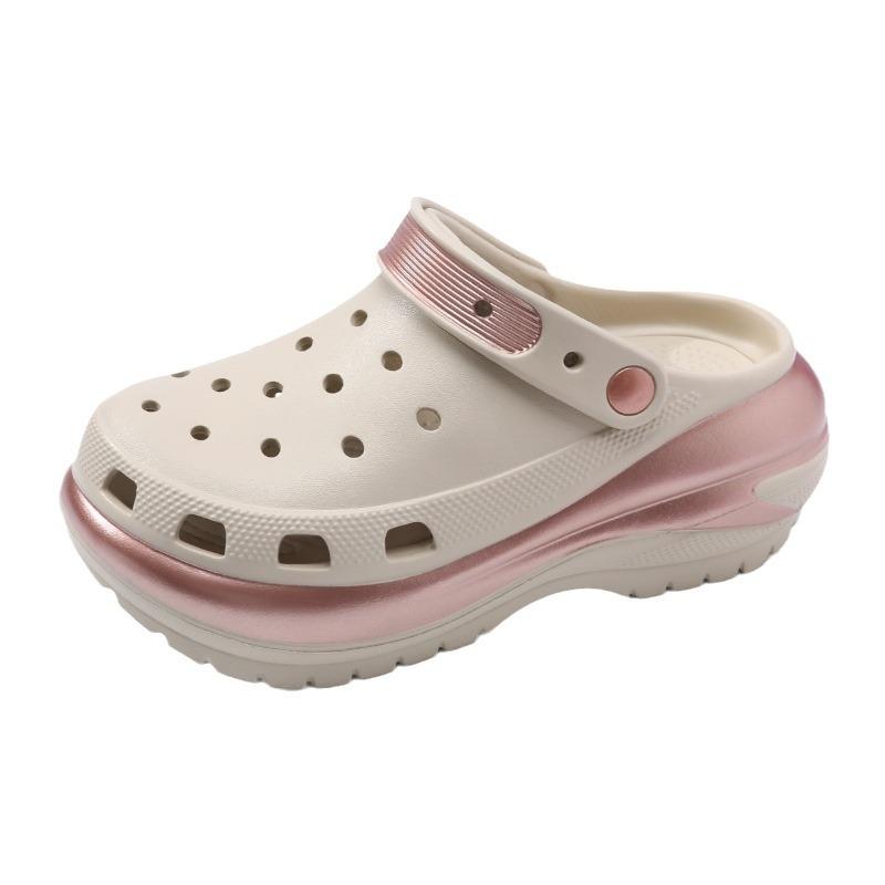 Chunky Platform Clogs Shoes for Women Thick Bottom Non Slip Beach Sandals Woman Summer Top Fashion Wedges EVA Sandals Slippers