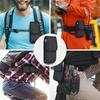Durable Nylon Cell Phone Pouch with Adjustable Belt Loop - Lightweight Holster Case, Easy-Clean, Perfect for Daily Commute, Phone Pouch