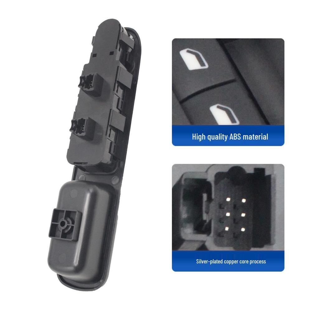 Compatible Front Left Power Window Switch for Peugeot 307 - 6554.KT/6554.KS