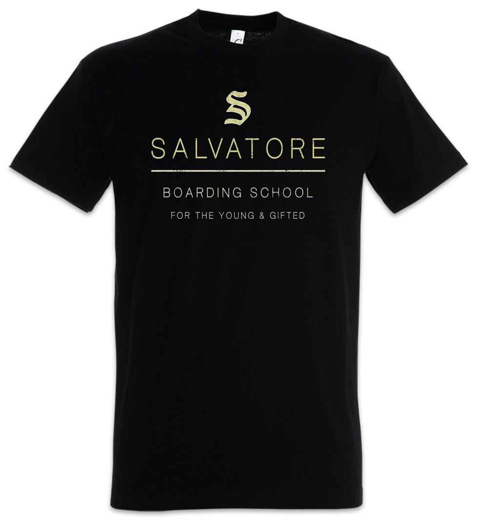 Salvatore Boarding School T-Shirt Vampire Alaric Sign Logo Symbol Diaries L