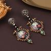 Vintage Court Style Ethnic Flower Pattern Design Flower High-End Ethnic Style Elegant Jewelry Gift