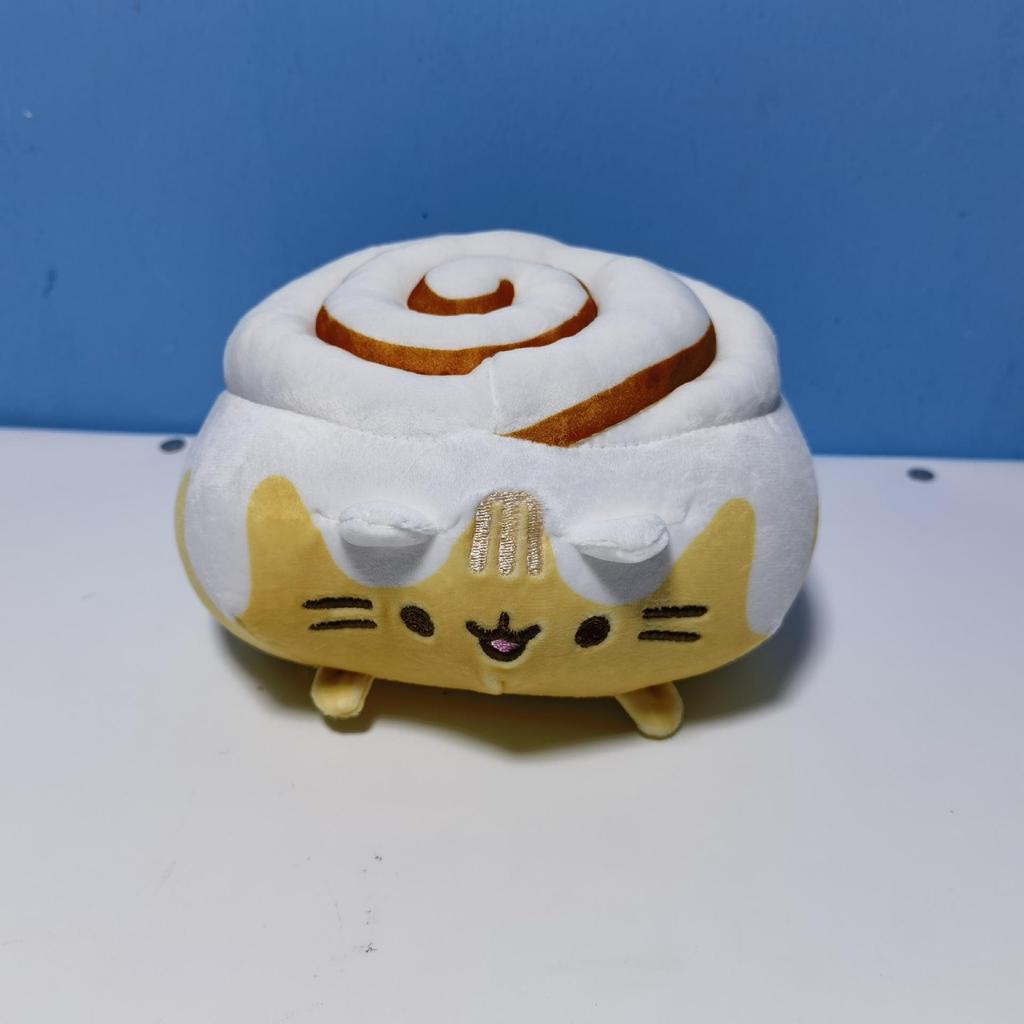 Brinquedo de Pelúcia Gato Gordo Cinza: Temas Sanduíche, Gelado, Donut, Pizza & Hambúrguer