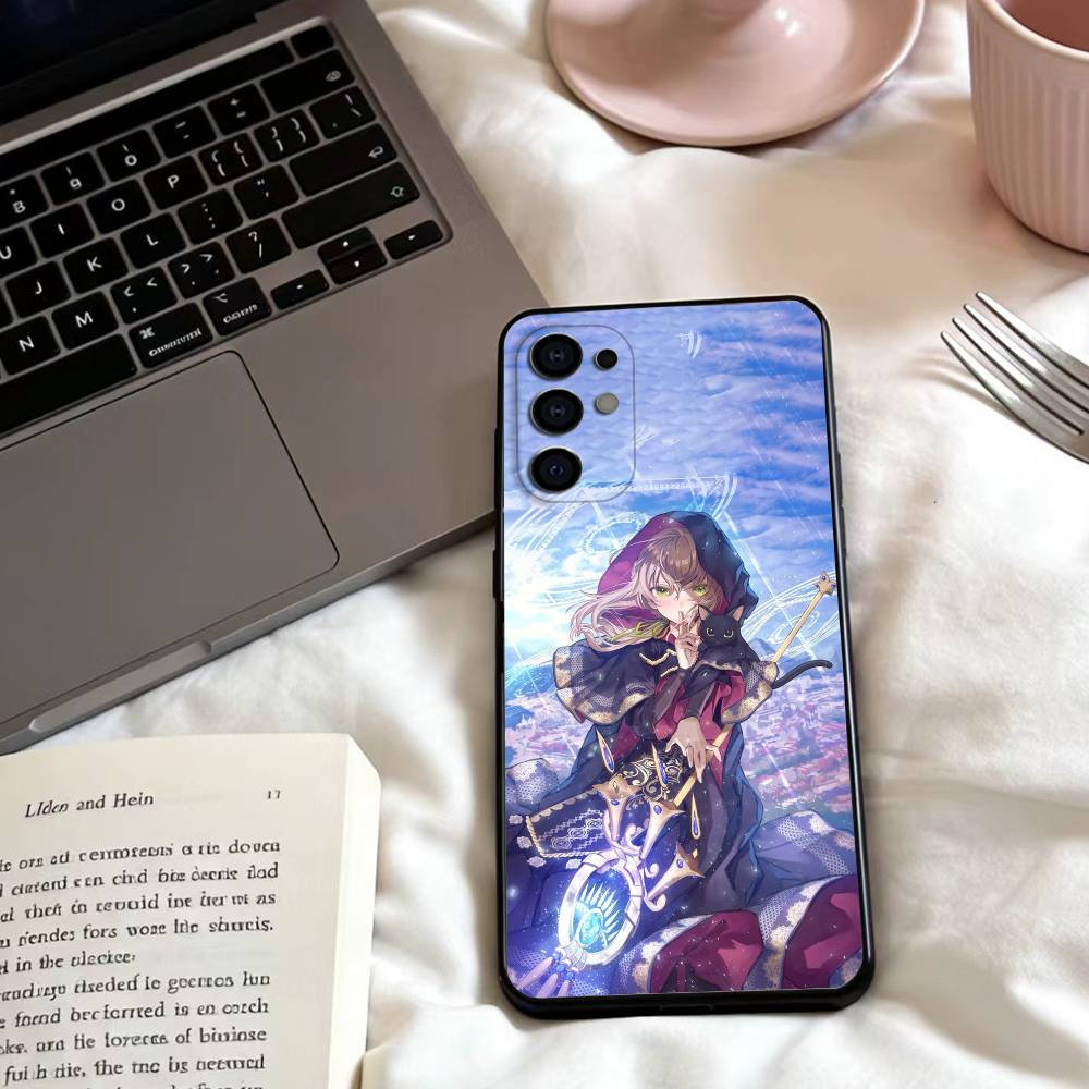 s-Silent Witch Monica Phone Case For Samsung S25,24,23,22,30,21,10,9,Ultra,Plus,Lite,FE,4,5 G Soft Black Case
