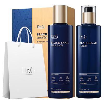DR. G Black Snail Toner 150ml + Emulsion 150ml spezielles Geschenkset, 1 Set