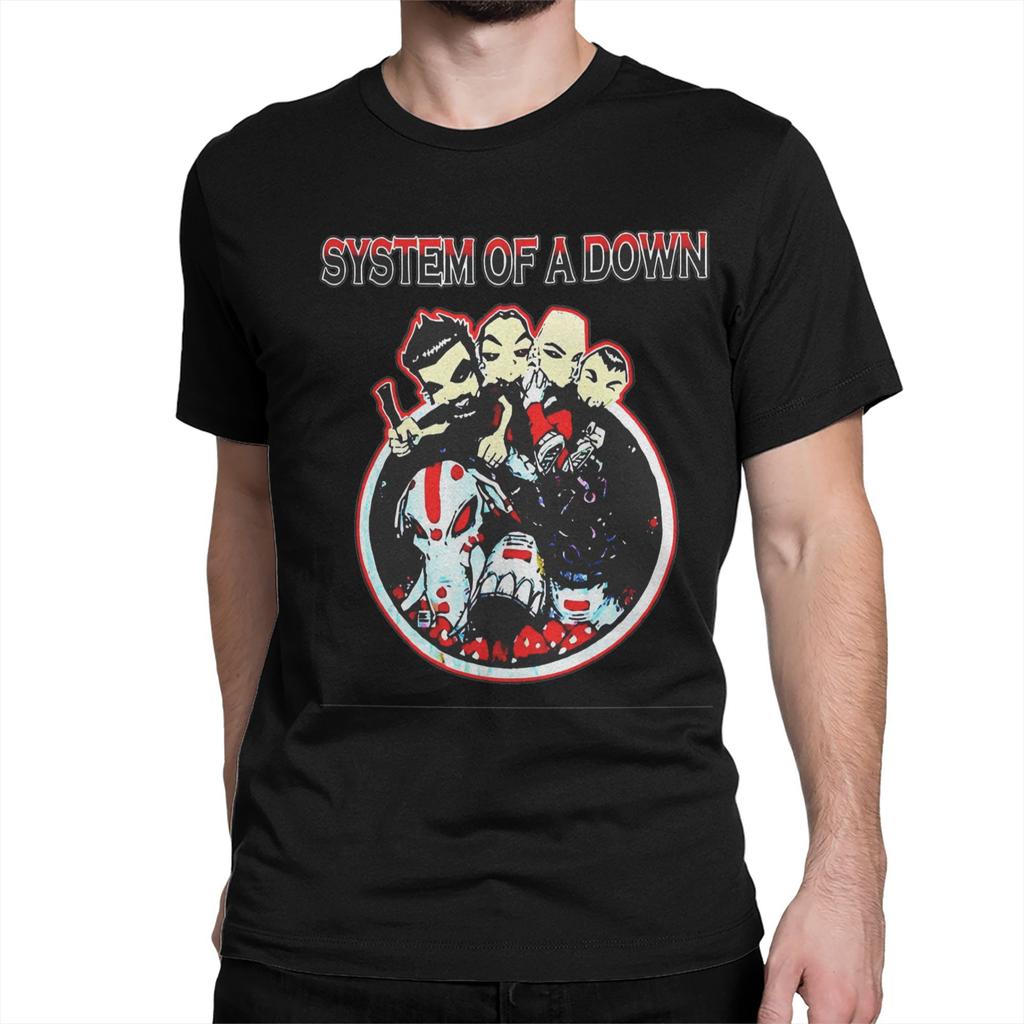 Toxicity Album System of a Downs Band Men Women T Shirts Tee Shirt Short Sleeve Crew Neck T-Shirt Pure Cotton Summer Clothes